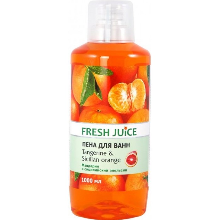 Пена для ванн Fresh Juice Tangerine & Sicilian Orange, 1 л - 